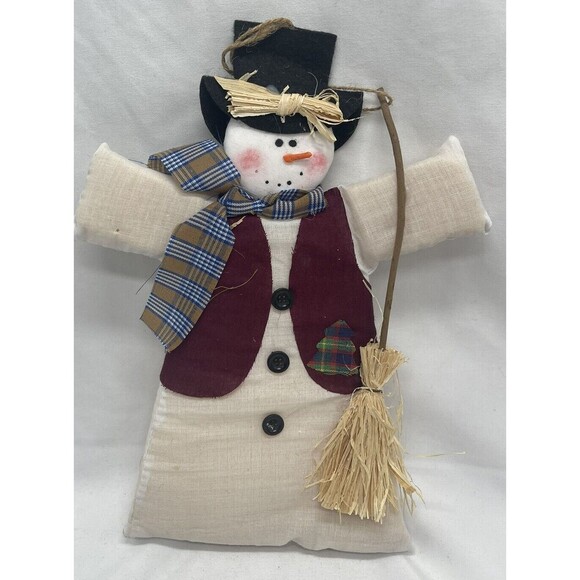 SNOWMAN Wall Hanging Sewing Pattern Handmade 11” Decoration - Picture 1 of 10